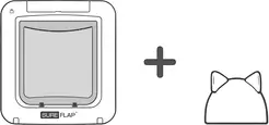 Sureflap connect microchip kattenluik wit + HUB