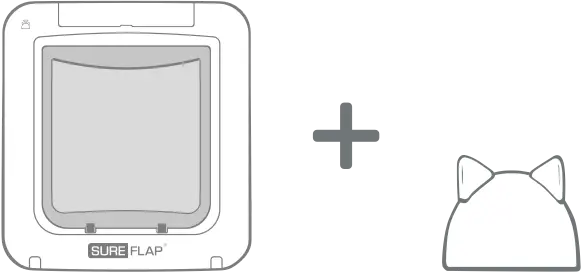Sureflap connect microchip kattenluik wit HUB Van Noord s Dierenvoeders