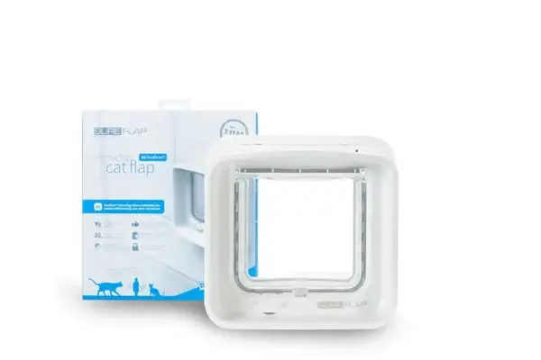 Sureflap dualscan microchip kattenluik wit