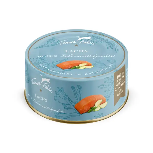 Terra Felis zalm 80 gram kattenvoer - afbeelding 1