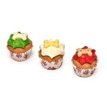 The barking bakery Christmas Yappy Woofmas mini iced trios - afbeelding 2