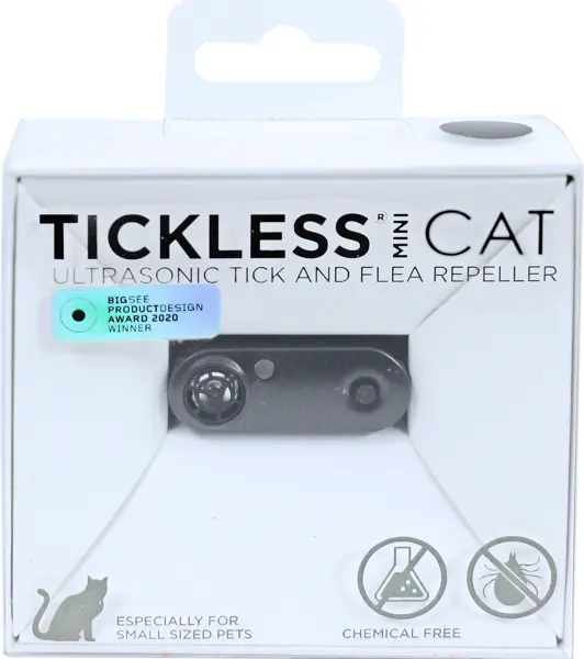 Tickless mini teek en vlo verjager zwart cat