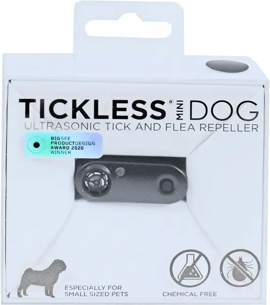 Tickless mini teek en vlo verjager zwart dog