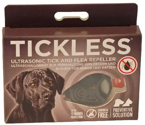 Tickless teek en vlo verjager zwart