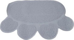 Uitloopmat voor kattenbakken poot licht grijs 60x45cm - afbeelding 2