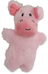 Varken pluche klein met piep roze 17 cm hondenspeelgoed - afbeelding 1