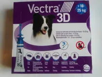 Vectra 3D hond 10 tot 25 kg 3 pipetten SALE! t.h.t  10-2025