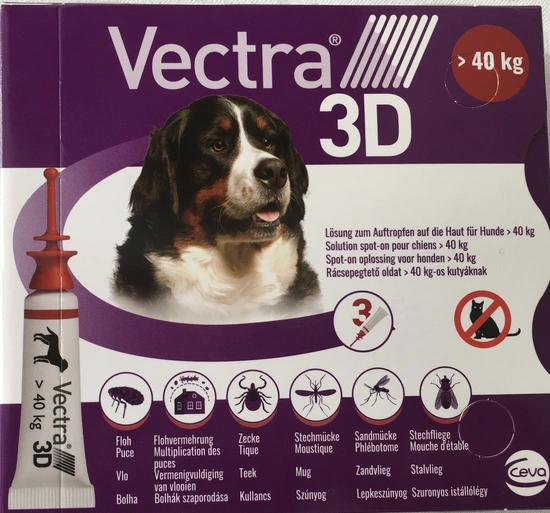 Vectra 3D hond vanaf 40 kg 3 pipetten vlooien- en tekendruppels