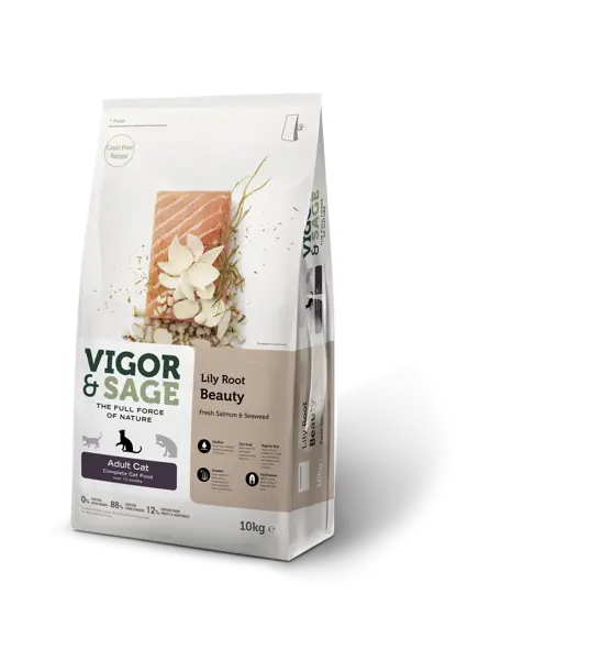 Vigor&Sage cat adult Lily root beauty 10 kg kattenvoer