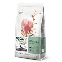 Vigor&Sage cat adult sterilised / indoor poria 1,5 kg + 500 gram gratis