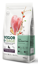 Vigor&Sage cat adult sterilised / indoor poria 300 gram + 100 gram gratis
