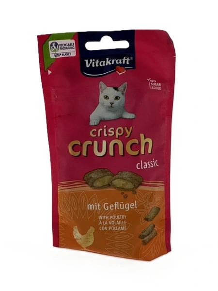 Vitakraft cat crispy crunch gevogelte 60 gram - afbeelding 1