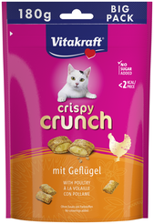 Vitakraft cat crispy crunch gevogelte big pack 180 gram