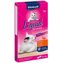 Vitakraft cat-liquid snack eend&b-glucaan 6x15 gram