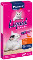 Vitakraft cat-liquid snack eend&b-glucaan 6x15 gram