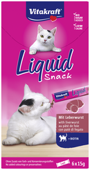 Vitakraft cat-liquid snack leverworst 6x15 gram - afbeelding 2