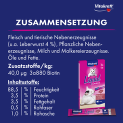 Vitakraft cat-liquid snack leverworst 6x15 gram - afbeelding 4
