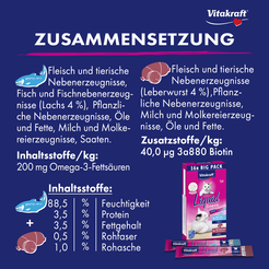 Vitakraft cat-liquid snack multipack leverworst&zalm 16x15gr. - afbeelding 4