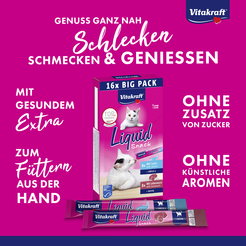 Vitakraft cat-liquid snack multipack leverworst&zalm 16x15gr. - afbeelding 6