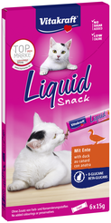 Vitakraft cat-liquid snack rund&kattengras 6x15 gram