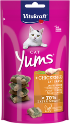 Vitakraft cat yums kip & kattengras 40 gram - afbeelding 1
