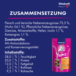 Vitakraft cat yums kip & kattengras 40 gram - afbeelding 3