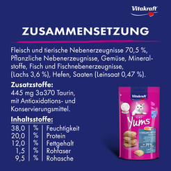 Vitakraft cat yums zalm 40 gram - afbeelding 3