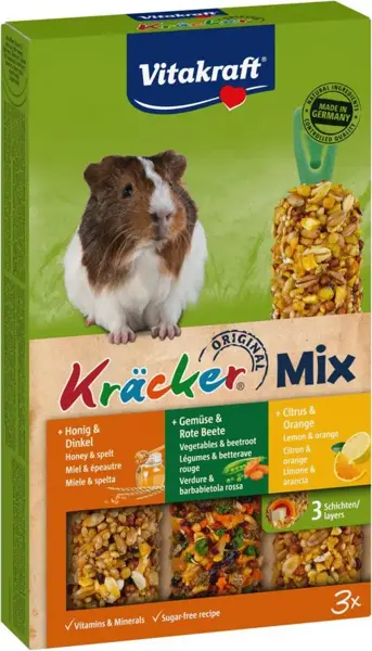 Vitakraft caviakracker trio mix 3in1 168 gram