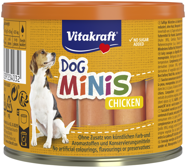 Vitakraft dog-minis+kip blik a 12 st. - afbeelding 1