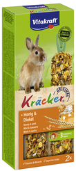 Vitakraft dwergkonijnkracker honing & spelt 2in1