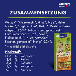 Vitakraft dwergkonijnkracker honing & spelt 2in1 - afbeelding 4