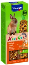 Vitakraft dwergkonijnkracker honing & spelt 2in1