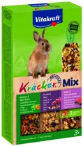 Vitakraft dwergkonijnkracker trio mix 3in1 168 gram