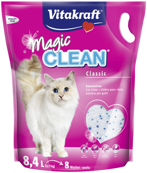 Vitakraft magic clean 8,4 liter (3,7 kg) kattenbakvulling - afbeelding 1