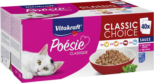 Vitakraft poésie classic choice big pack 40x85gr. - afbeelding 1