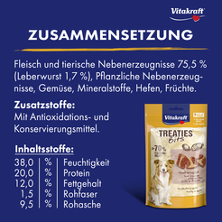 Vitakraft treaties bits leverworst 120 gram Hondensnack - afbeelding 3