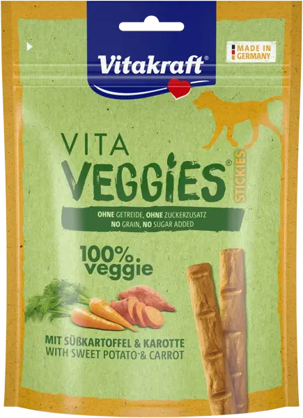 Vitakraft Vita veggies dog stickies zoete aardappel & wortel 80 gram