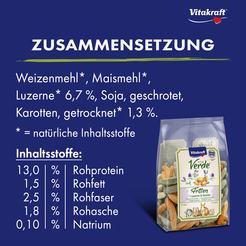 Vitakraft vita verde fritten alfalfa&wortel 200 gram - afbeelding 4