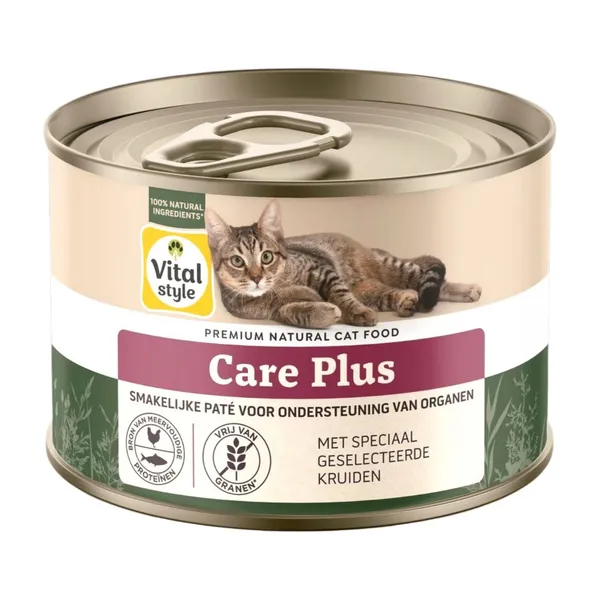 Vitalstyle Ecostyle cat blik adult care plus 200 gram kattenvoer - afbeelding 1