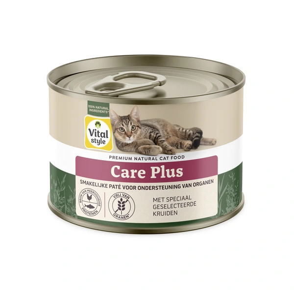 Vitalstyle Ecostyle adult care plus 200gr. kattenvoer - afbeelding 1