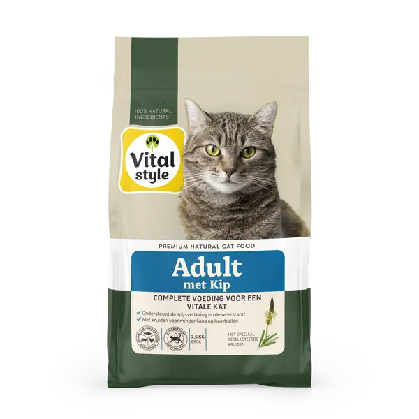 Vitalstyle Ecostyle Adult kip 3,5kg kattenvoer - afbeelding 1