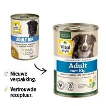 Vitalstyle Ecostyle blik adult kip 400gr. Hondenvoer - afbeelding 2