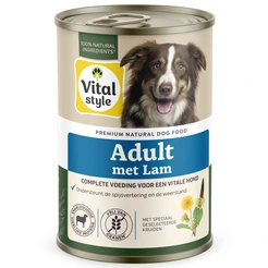 Vitalstyle Ecostyle blik adult lam 400gr. Hondenvoer