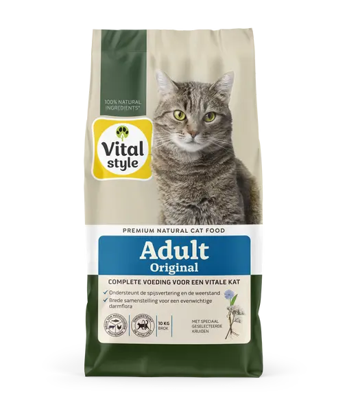 Vitalstyle Ecostyle cat adult original 10kg kattenvoer - afbeelding 1