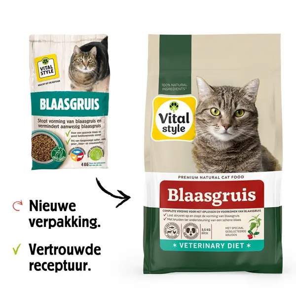 Vitalstyle Ecostyle cat blaasgruis 3,5 kg kattenvoer