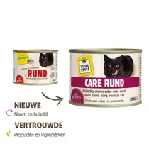 Vitalstyle Ecostyle cat blik adult care met rund 200 gram kattenvoer - afbeelding 2