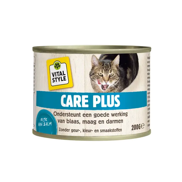 Vitalstyle Ecostyle cat blik adult care plus 200 gram kattenvoer - afbeelding 1