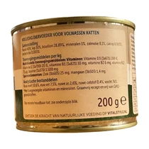 Vitalstyle Ecostyle cat blik adult original rund 200gr. kattenvoer - afbeelding 2