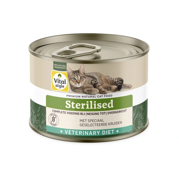 Vitalstyle Ecostyle cat blik sterilised 200 gram Kattenvoer - afbeelding 1