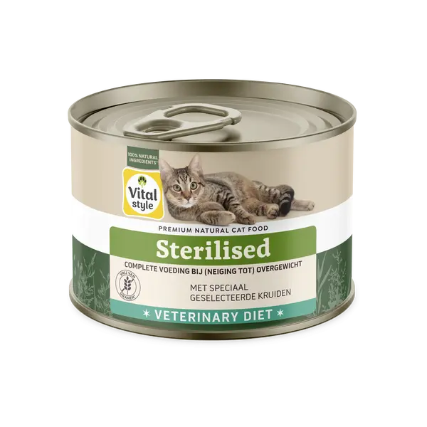 Vitalstyle Ecostyle cat blik sterilised 200gr. Kattenvoer - afbeelding 1